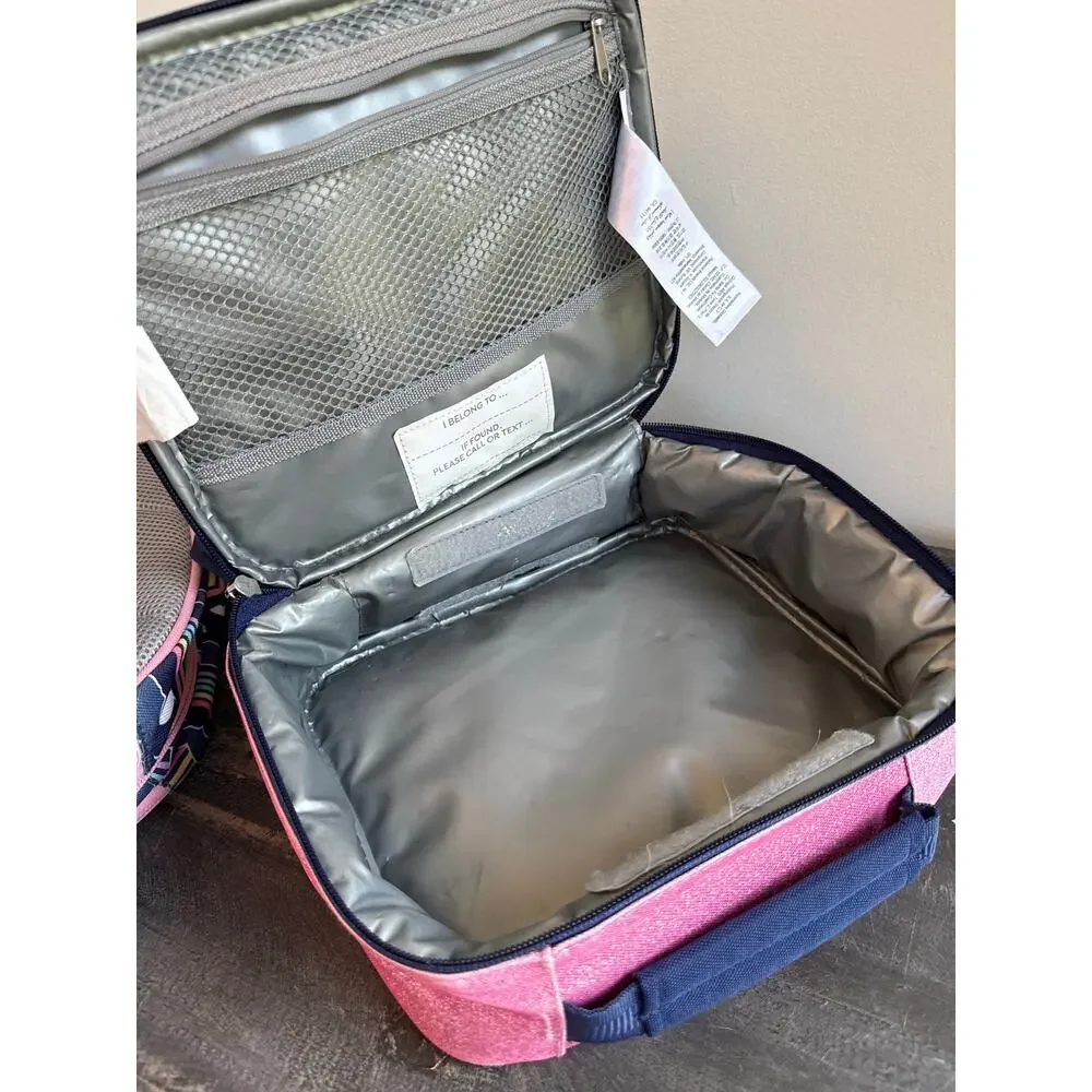 Pottery Barn Kids Mackenzie Rainbow Clouds Backpack + Lunch Box Set